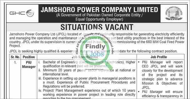 Jamshoro Power Company Limited JPCL Jobs March 2024