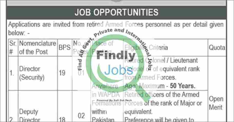 Latest Water and Power Development Authority WAPDA Jobs March 2024