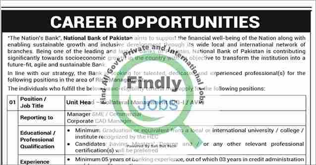National Bank of Pakistan NBP Jobs March 2024