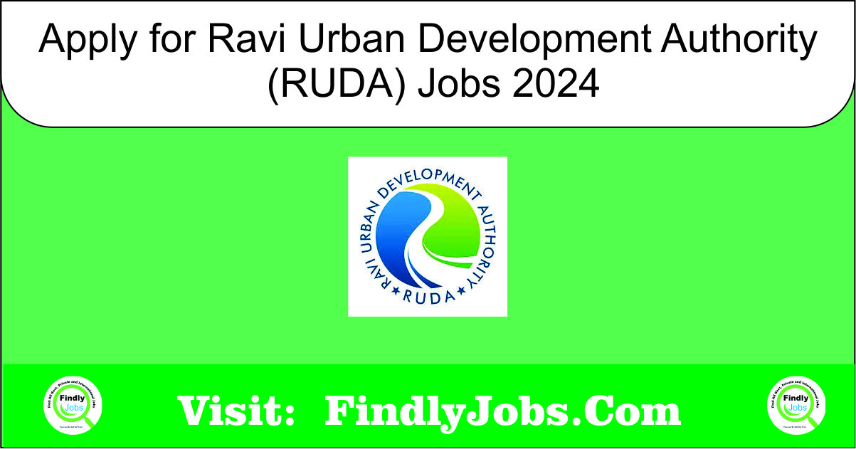 Apply for Ravi Urban Development Authority (RUDA) Jobs 2024 www.ruda.gov.pkjobs