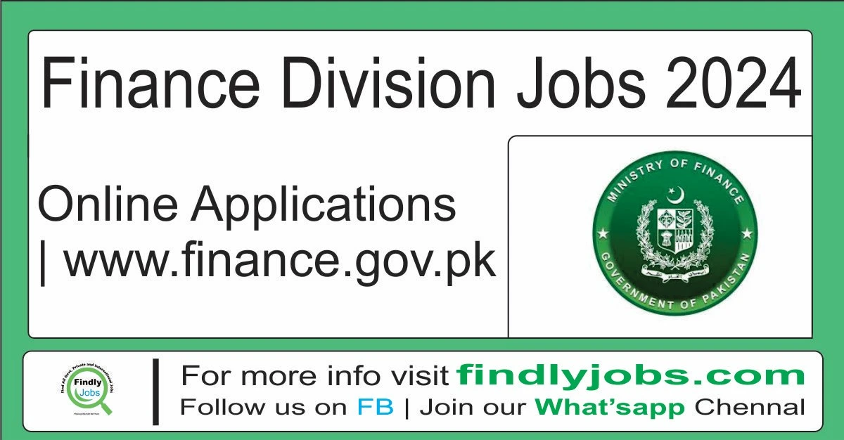 Finance Division Jobs 2024 Online Applications www.finance.gov.pk