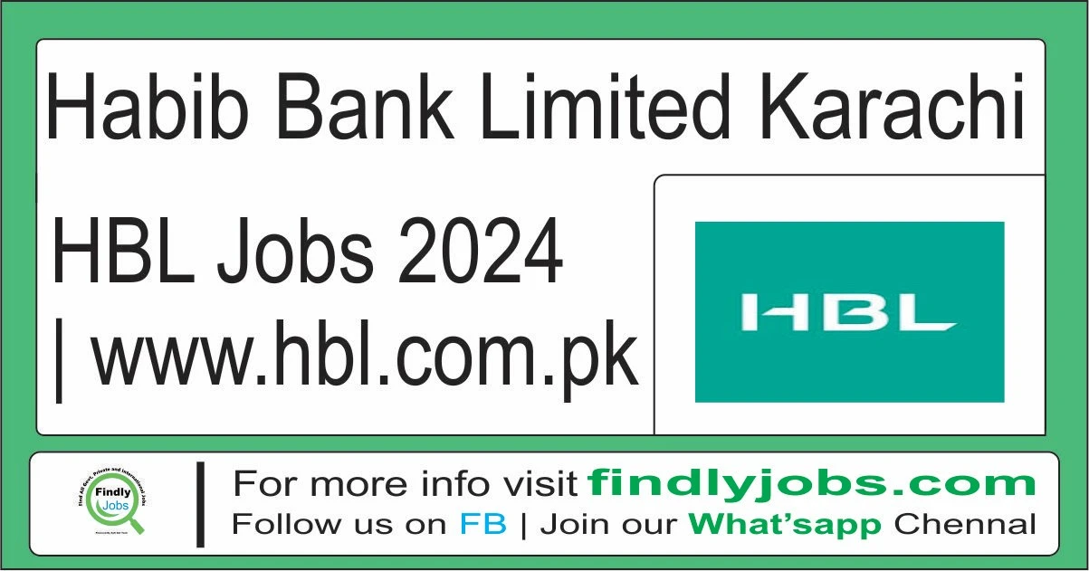 Habib Bank Limited HBL Jobs 2024 www.hbl.com.pk