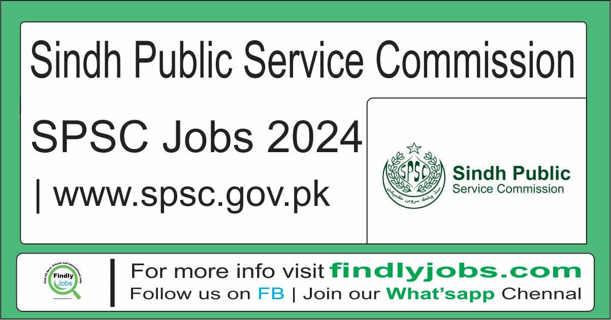 SPSC Jobs 2024 Sindh Public Service Commission www.spsc.gov.pk